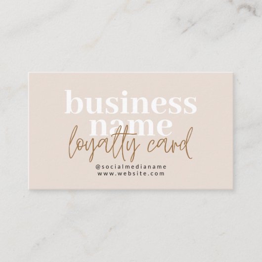 De Rendez-vous Carte Boho Loyalty Timbre Moderne (Devant)