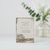 De Rendez-vous Carte RSVP vintage (Debout devant)