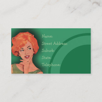 De Rendez-vous Cutesy Retro Hairhead Carte verte