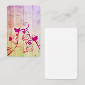 De Rendez-vous Jolie carte d'affichage pour vous à poinçonner (Devant / Derrière)