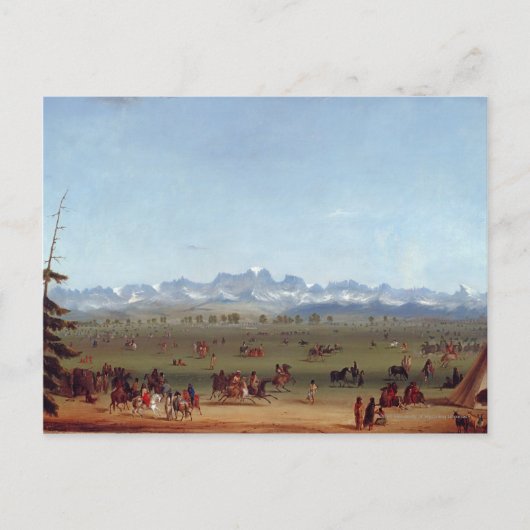 De rendezvous nabij de groene rivier briefkaart (Voorkant)