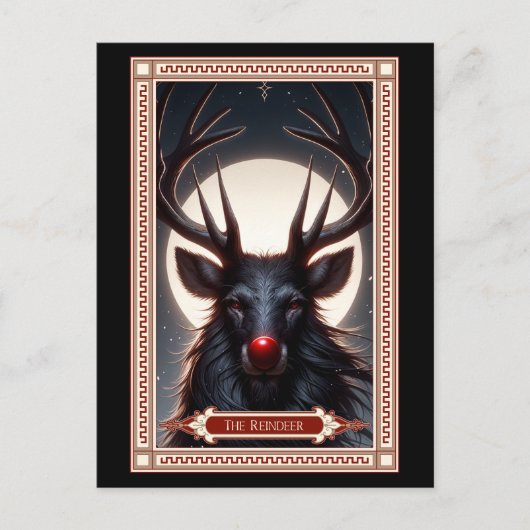 De rendier tarot Kaart (Voorkant)