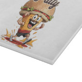 De Rennende Cheeseburger Snijplank (Hoek)