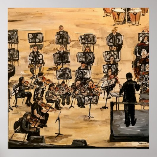 "De repetitie" in acryl Poster (Voorkant)