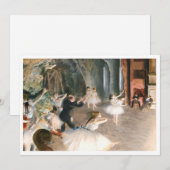 De repetitie van Edgar Degas (1874) Kaart (Voorkant / Achterkant)