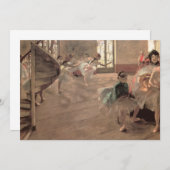 De repetitie van Edgar Degas, balletkunst (Voorkant / Achterkant)