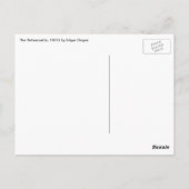 De repetitie van Edgar Degas,  balletkunst Briefkaart (Achterkant)