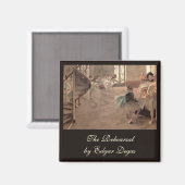 De repetitie van Edgar Degas, balletkunst Magneet (Voorkant / Achterkant)