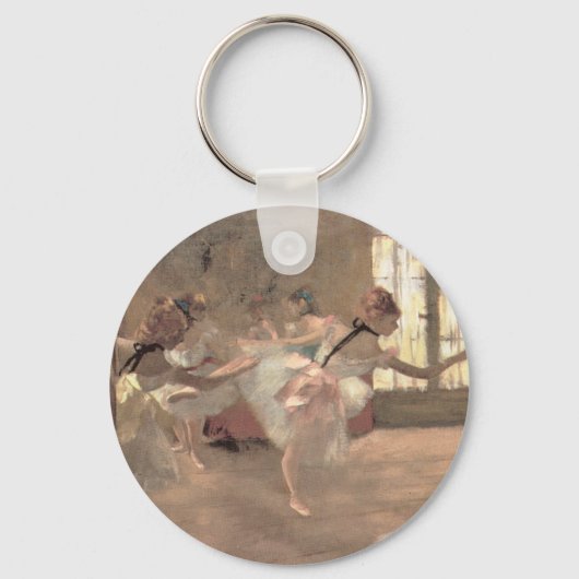 De repetitie van Edgar Degas, Klassieke Ballet Kun Sleutelhanger (Voorkant)