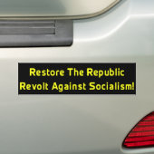De Republic Bumpersticker herstellen (Op auto)
