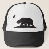 De Republiek van Californië draagt - Zwarte Trucker Pet (Voorkant)