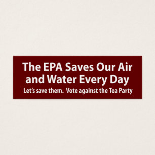 De republikeinen willen EPA sluiten? Mini Visitekaartjes