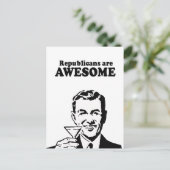 DE REPUBLIKEINEN ZIJN GEWELDIGE BRIEFKAART (Staand voorkant)