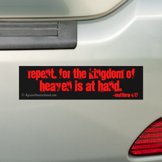 de reputatie van het koninkrijk der hemel staat op bumpersticker (Op auto)