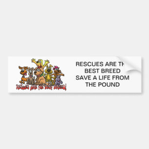 DE RESCUMENTEN ZIJN DE BESTE BREED BUMPERSTICKERS