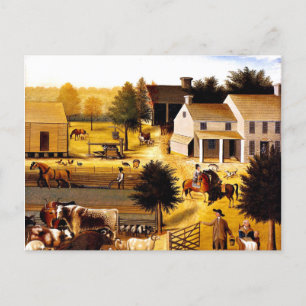 De residentie van David Twining - Edward Hicks Briefkaart
