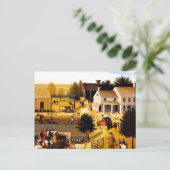 De residentie van David Twining - Edward Hicks Briefkaart (Staand voorkant)