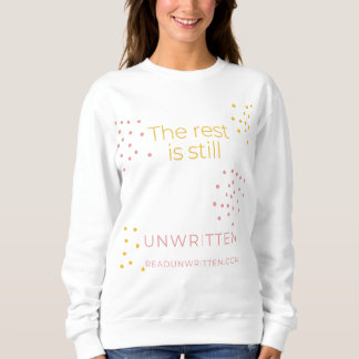 De rest is een ongeschreven sweatshirt