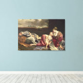 De rest van de vlucht naar Egypte, 1628 Canvas Afdruk (Insitu (Houten vloer))