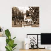 De Resting Place Churchyard Scotland Poster (Thuiskantoor)