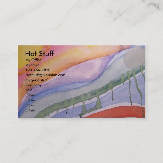 de résumé carte de visite maintenant (Devant)