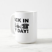 De Retour Dans Ma Journée Retro Funny Mug (Devant gauche)