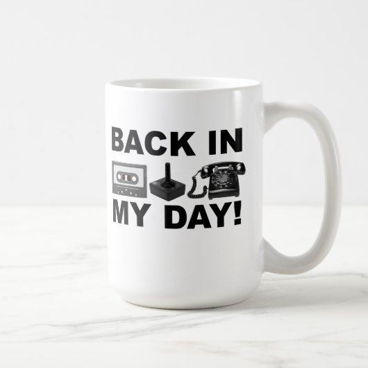 De Retour Dans Ma Journée Retro Funny Mug (Droite)