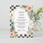 De Retro Boho Studio Creatieve Geïllustreerde Brui Kaart (Staand voorkant)