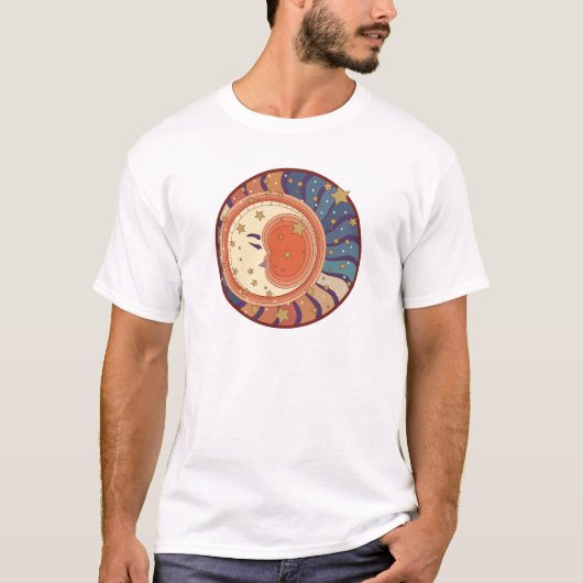 De Retro Maan T-shirt (Voorkant)