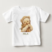 De Retro Teddybeer-babyshirt (Voorkant)