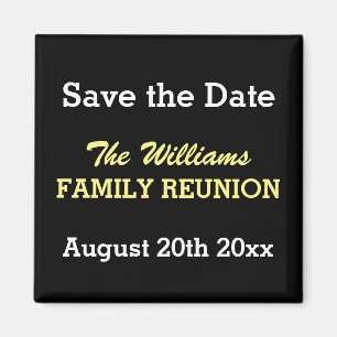 De reünie van de familie sparen de datummagneten magneet