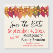 De Reunion sparen de Datum herfst verlaten Magnet (Voorkant)