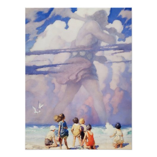 “De reus” sprookjeskunst van NC Wyeth Perfect Poster (Voorkant)