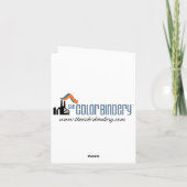 De reuze Kaart van de Groet of van de Nota van (Achterkant)