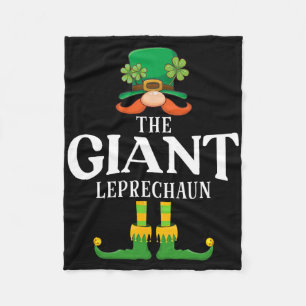 De Reuzen Leprechaun St. Patrick's Dag Matching Fleece Deken