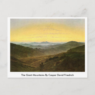 De reuzenbergen van Caspar David Friedrich Briefkaart
