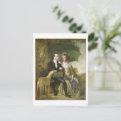 De rev. en mevrouw Thomas Gisborne van Yoxhall Lod Briefkaart (Staand voorkant)