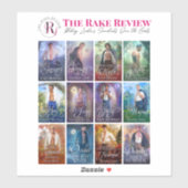 De Review Rake 8 x 8 inch Sticker — vel (Vel)