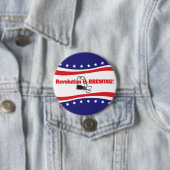 De revolutie breekt ronde button 7,6 cm (In situ)