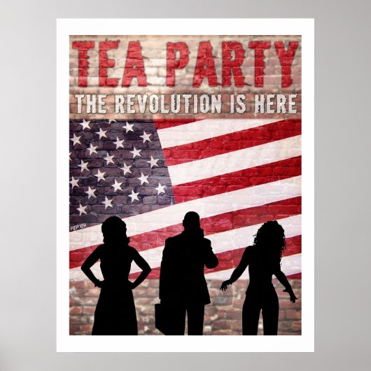 De revolutie is hier poster (Voorkant)