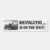 De revolutie is op weg bumpersticker (Voorkant)