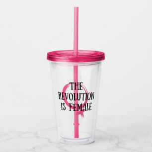 De revolutie is Vrouw Acryl Drinkbeker