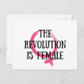 De revolutie is Vrouw Briefkaart (Voorkant / Achterkant)
