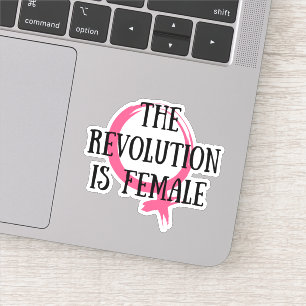 De revolutie is Vrouw Sticker