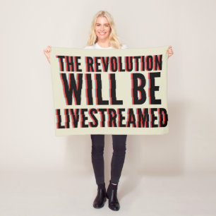 De revolutie zal overleven fleece deken