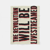 De revolutie zal overleven fleece deken (Voorkant)