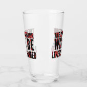 De revolutie zal overleven glas (Links)