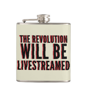 De revolutie zal overleven heupfles