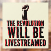 De revolutie zal overleven raamsticker (Vel 2)