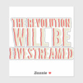 De revolutie zal overleven sticker (Vel)